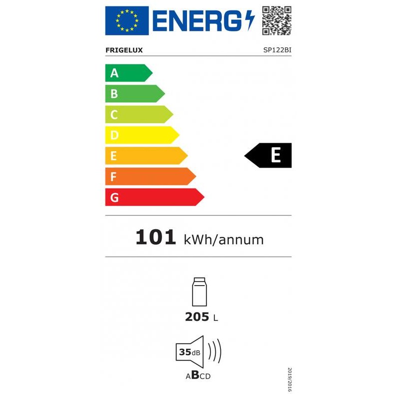 Frigorifero Armadio da Incasso SP122BI 205L - FrigeluX