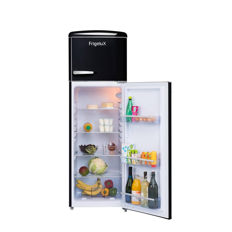 Frigorifero Retro Vintage Nero a 2 porte RFDP246RNA++ 245L - FrigeluX