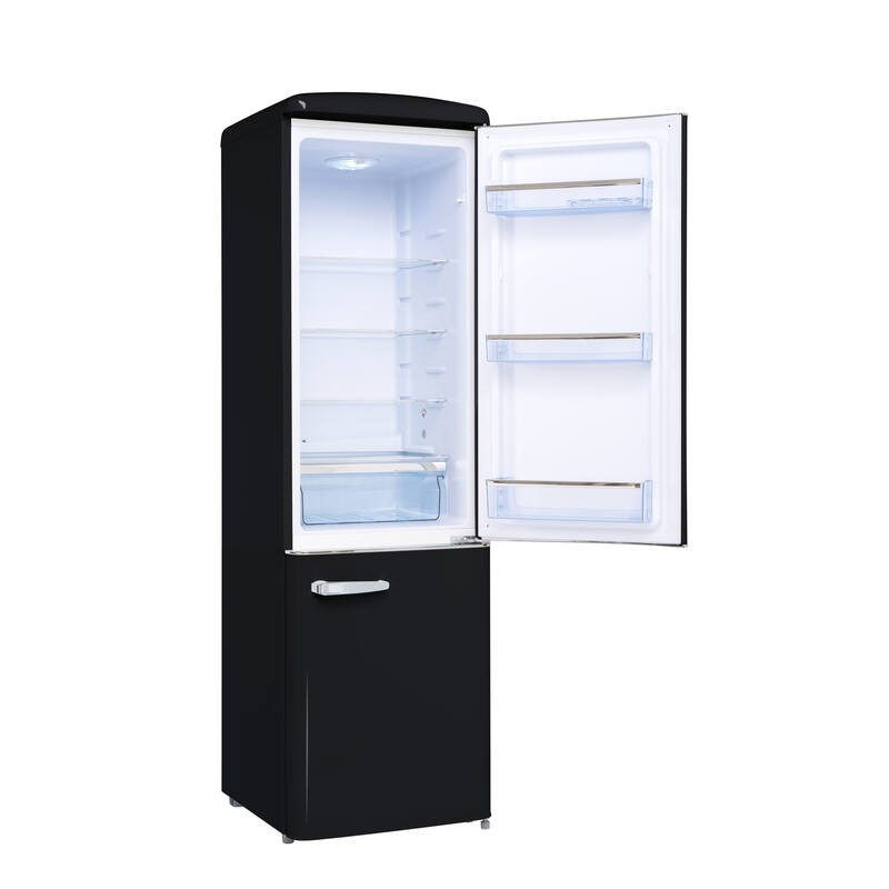 Frigorifero Combinato Retro Vintage Nero 244L CB255RNA++ - FrigeluX